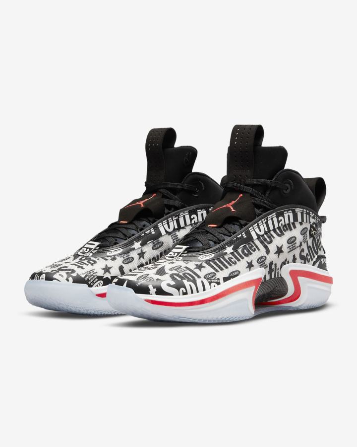 Zapatillas Baloncesto Nike Air Jordan XXXVI FS Hombre Negras Blancas | XDNYU-2803