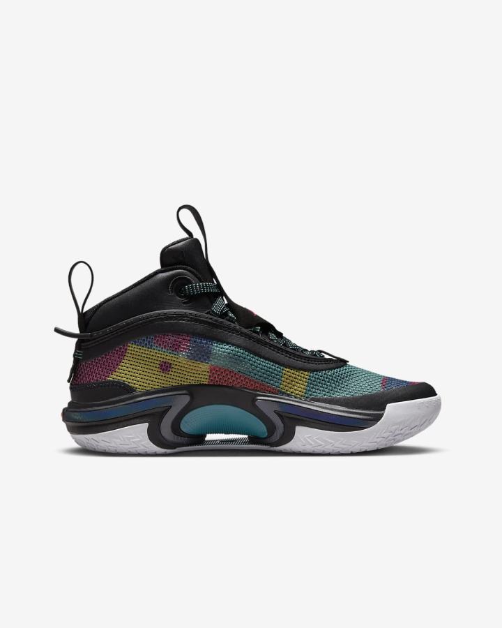 Zapatillas Baloncesto Nike Air Jordan XXXVI Kids Niño Negras Turquesa Rosas | ZLVJY-2671