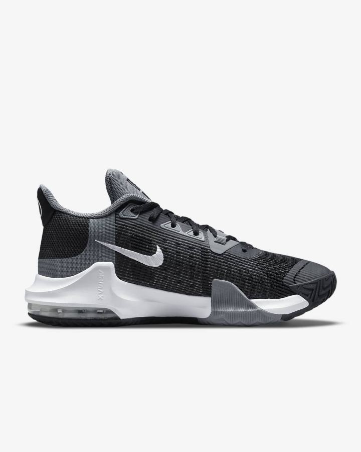 Zapatillas Baloncesto Nike Air Max Impact 3 Hombre Negras Gris Blancas | LAJDQ-7486