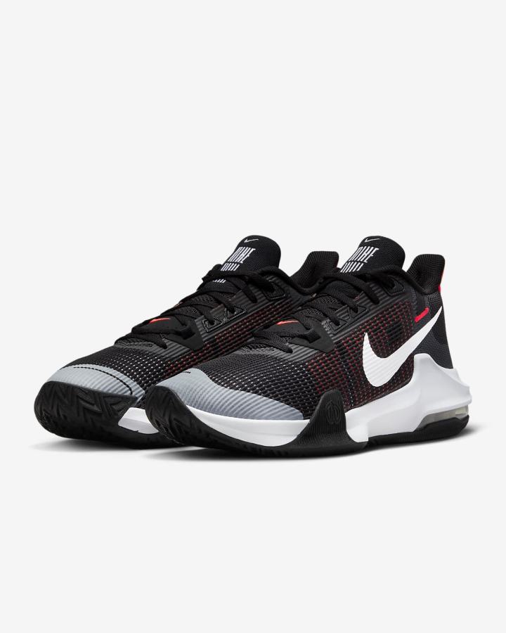 Zapatillas Baloncesto Nike Air Max Impact 3 Mujer Negras Rojas Claro Blancas | MITAF-7891