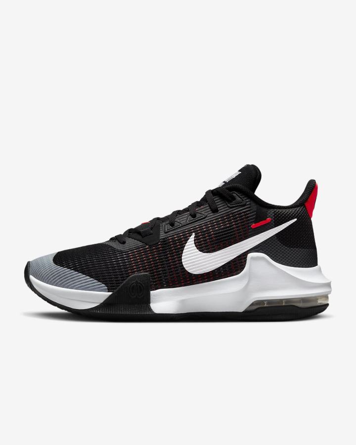 Zapatillas Baloncesto Nike Air Max Impact 3 Mujer Negras Rojas Claro Blancas | MITAF-7891