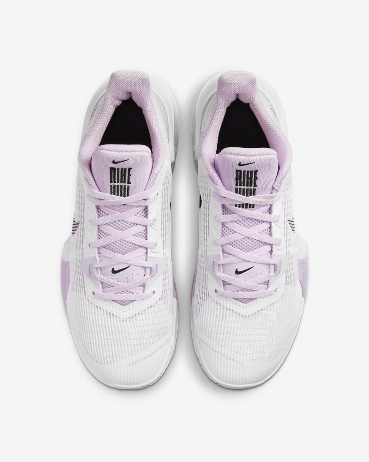 Zapatillas Baloncesto Nike Air Max Impact 3 Mujer Blancas Negras | VBQNI-6157