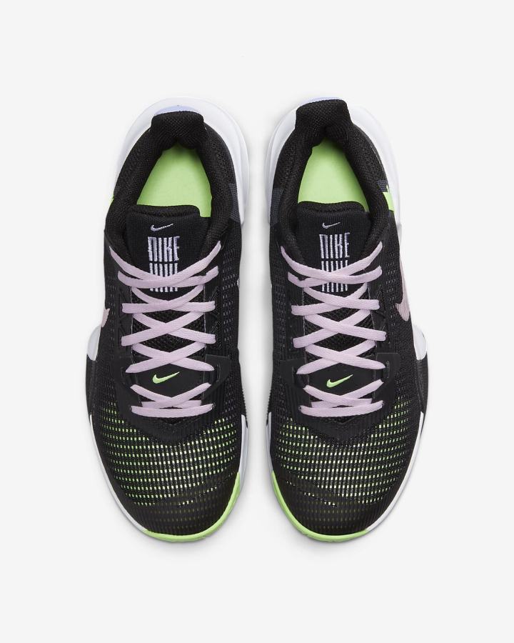 Zapatillas Baloncesto Nike Air Max Impact 3 Hombre Negras Verde Moradas Rosas | YXUFC-6031