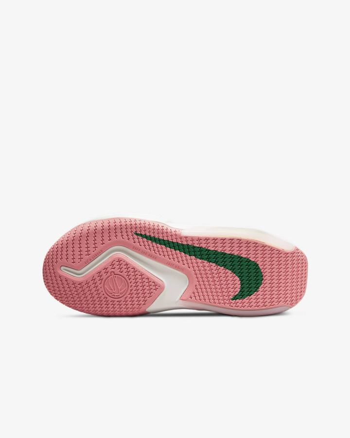 Zapatillas Baloncesto Nike Air Zoom Crossover Kids Niña Rosas Blancas | DESNU-3720