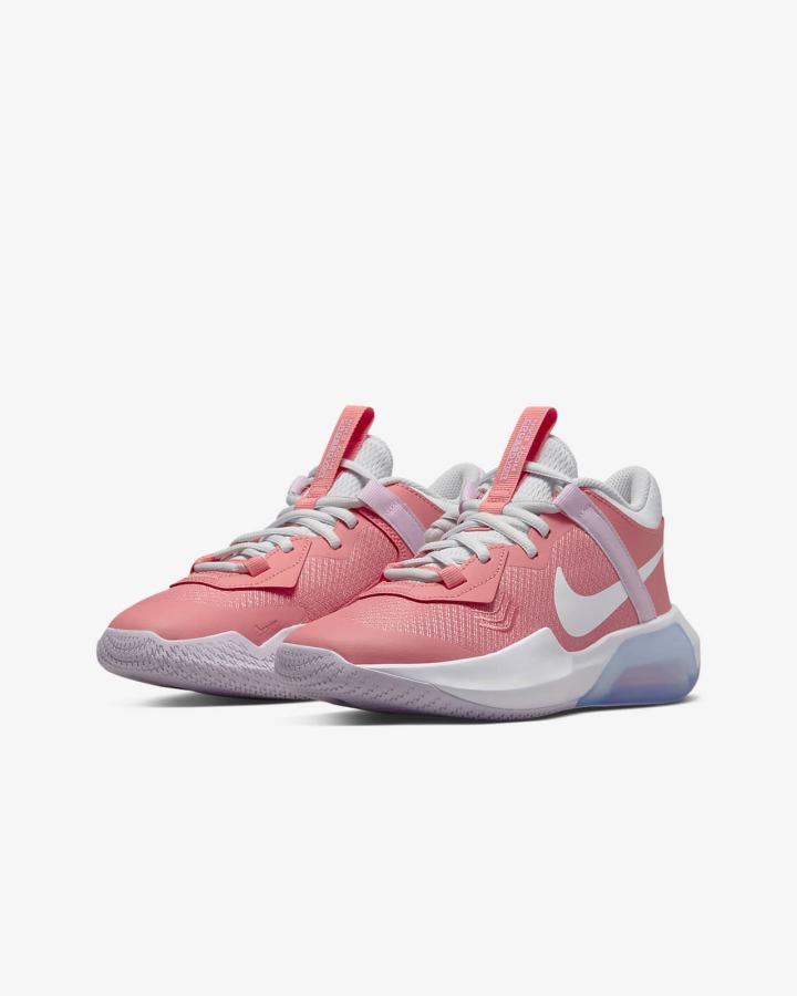Zapatillas Baloncesto Nike Air Zoom Crossover Kids Niña Rosas Azules Plateadas Blancas | EHYSI-0768