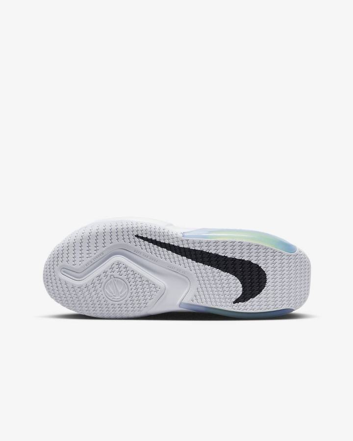 Zapatillas Baloncesto Nike Air Zoom Crossover Kids Niña Negras Blancas | IULOE-2703