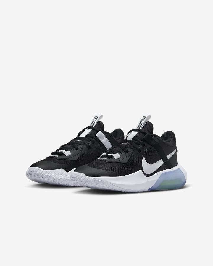 Zapatillas Baloncesto Nike Air Zoom Crossover Kids Niña Negras Blancas | IULOE-2703
