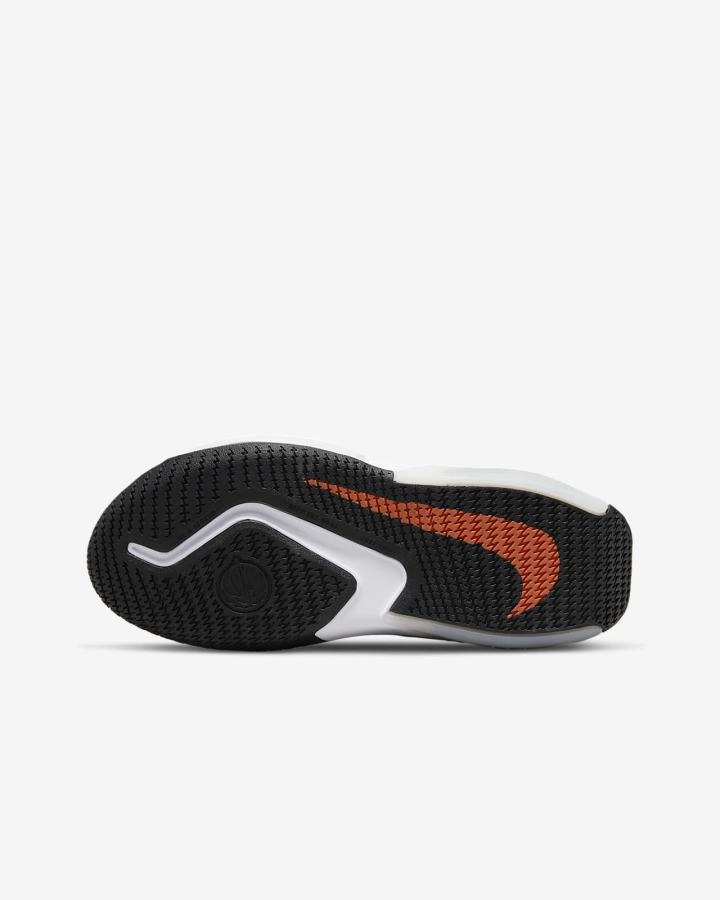 Zapatillas Baloncesto Nike Air Zoom Crossover Kids Niña Negras Beige Claro Naranjas Blancas | KZXGO-2749