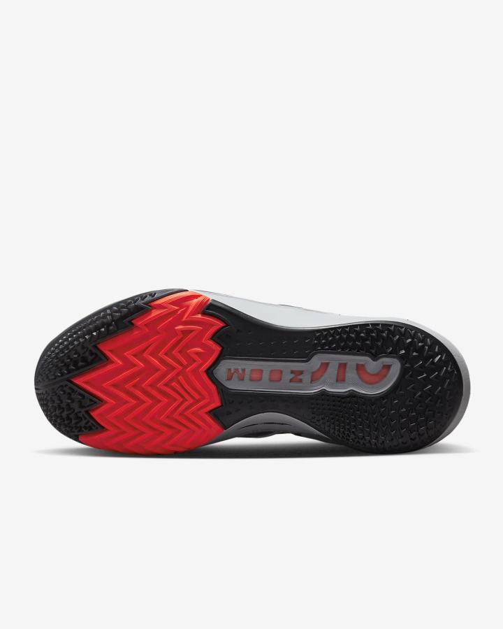 Zapatillas Baloncesto Nike Air Zoom G.T. Cut 2 Hombre Negras Gris Rojas Blancas | SNMVK-6485