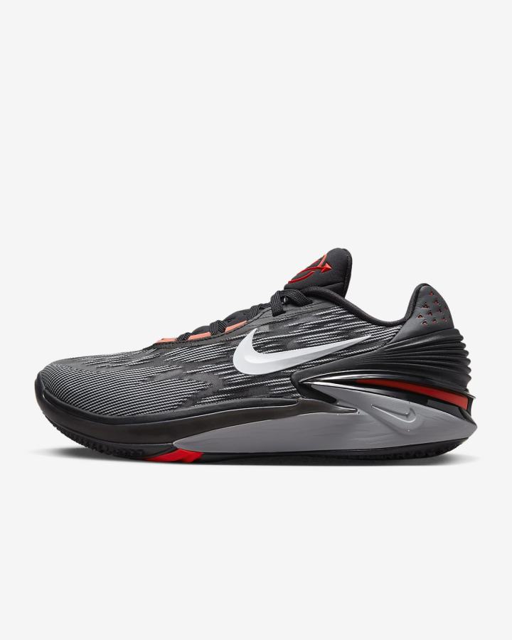 Zapatillas Baloncesto Nike Air Zoom G.T. Cut 2 Hombre Negras Gris Rojas Blancas | SNMVK-6485