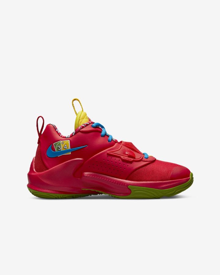 Zapatillas Baloncesto Nike Freak 3 SE Kids Niño Rojas Blancas Verde Negras | XMZEI-6182