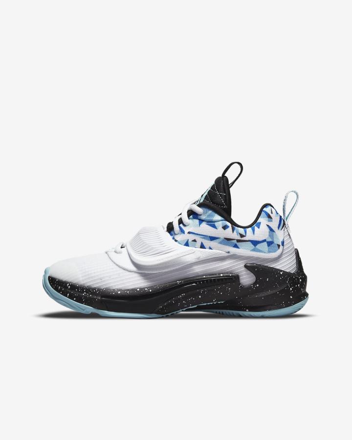 Zapatillas Baloncesto Nike Freak 3 SE Kids Niño Blancas Negras | ZJWYR-8123