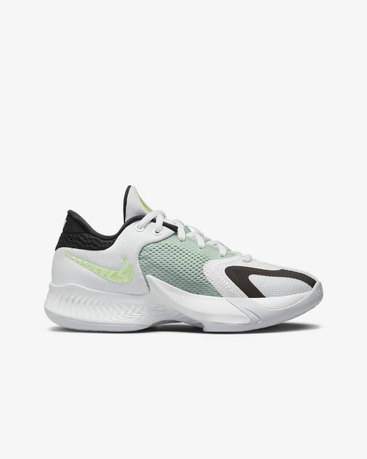 Zapatillas Baloncesto Nike Freak 4 Kids Niño Blancas Negras Blancas | AOVYU-3684