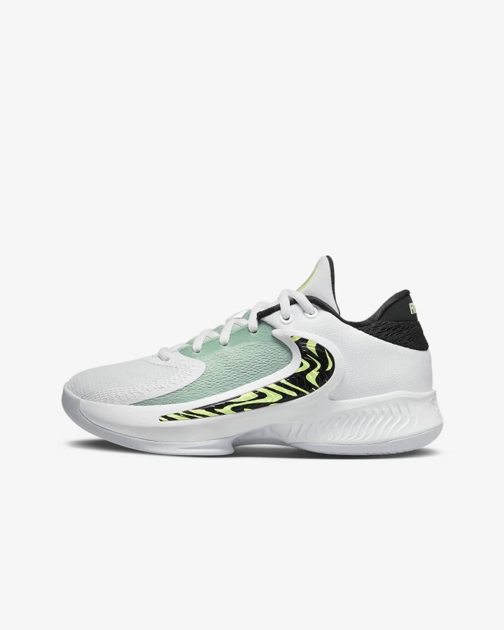 Zapatillas Baloncesto Nike Freak 4 Kids Niño Blancas Negras Blancas | AOVYU-3684