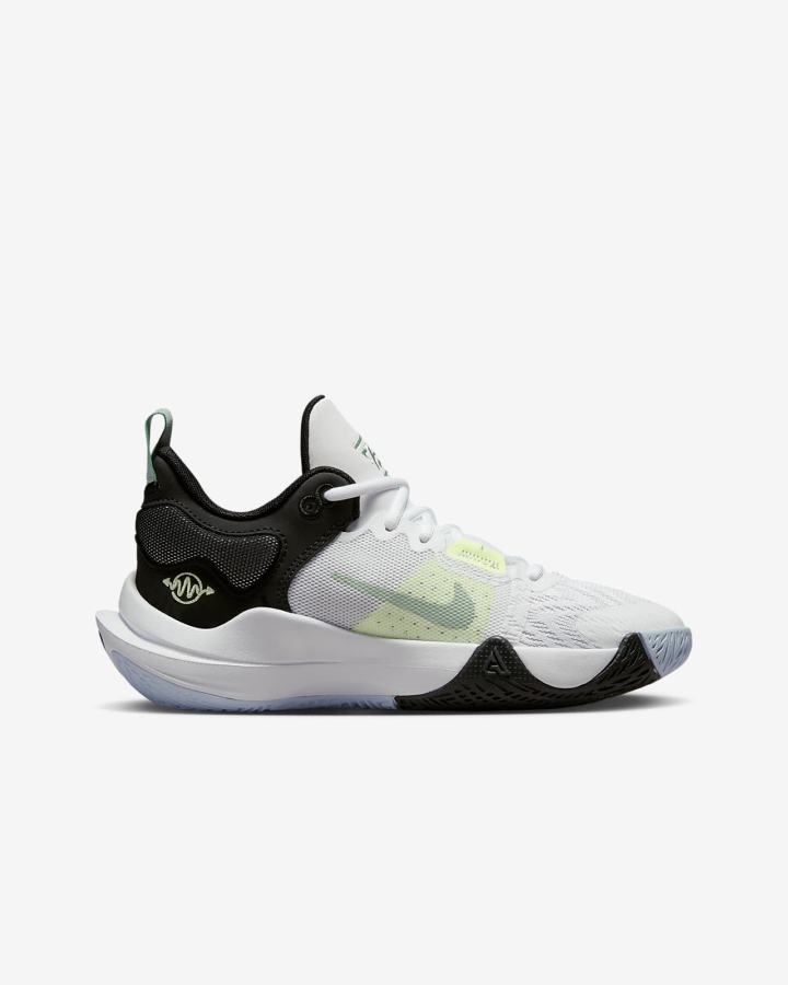 Zapatillas Baloncesto Nike Giannis Immortality 2 Kids Niña Blancas Gris Negras | GKUPW-2803