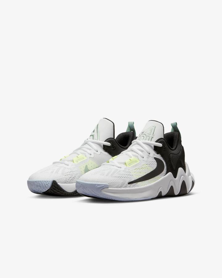 Zapatillas Baloncesto Nike Giannis Immortality 2 Kids Niño Blancas Gris Negras | JWSPN-6270