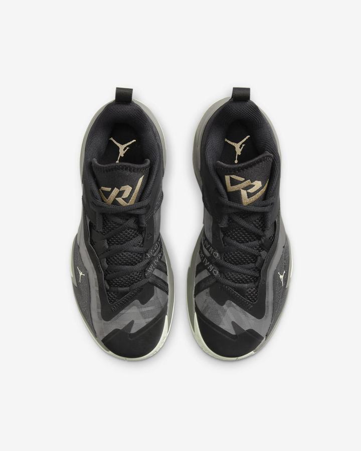Zapatillas Baloncesto Nike Jordan One Take 3 Kids Niño Negras Azules Gris Metal Doradas | VGLAK-7418