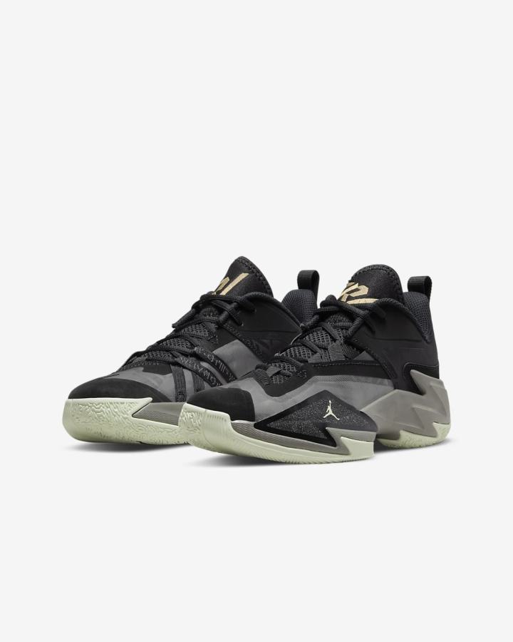 Zapatillas Baloncesto Nike Jordan One Take 3 Kids Niño Negras Azules Gris Metal Doradas | VGLAK-7418