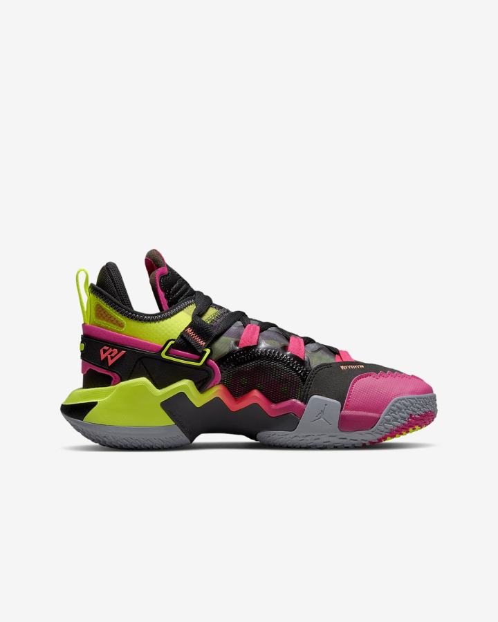 Zapatillas Baloncesto Nike Jordan Why Not .5 Kids Niño Negras Gris Mango Claro | JYNEV-3468