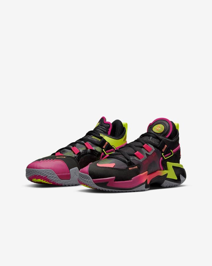 Zapatillas Baloncesto Nike Jordan Why Not .5 Kids Niño Negras Gris Mango Claro | JYNEV-3468