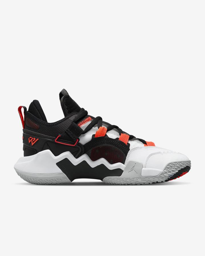 Zapatillas Baloncesto Nike Jordan Why Not .5? Hombre Blancas Negras Gris Rojas Claro | MJLPU-3810