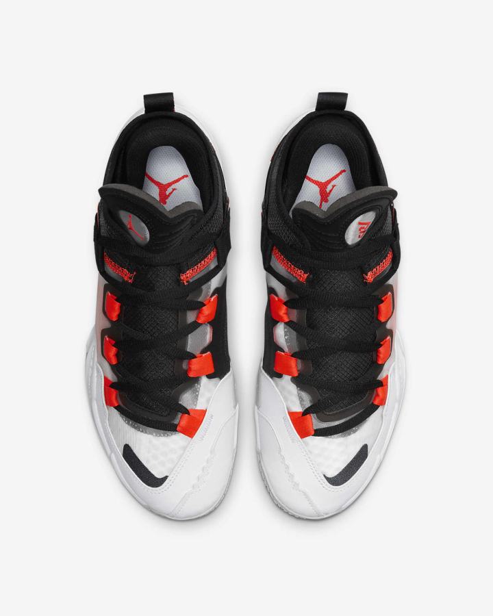 Zapatillas Baloncesto Nike Jordan Why Not .5? Hombre Blancas Negras Gris Rojas Claro | MJLPU-3810