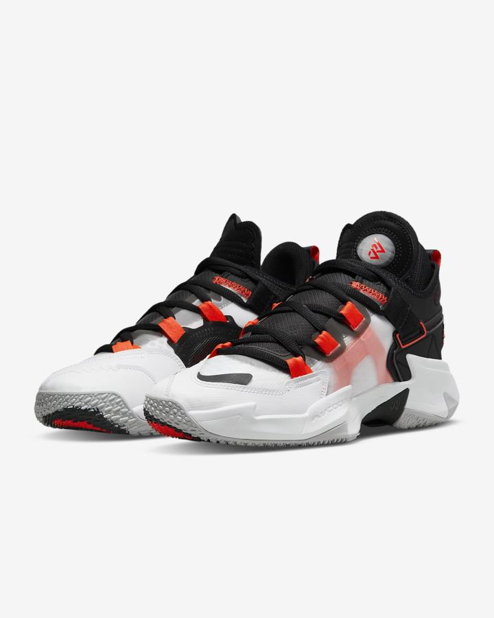 Zapatillas Baloncesto Nike Jordan Why Not .5? Hombre Blancas Negras Gris Rojas Claro | MJLPU-3810