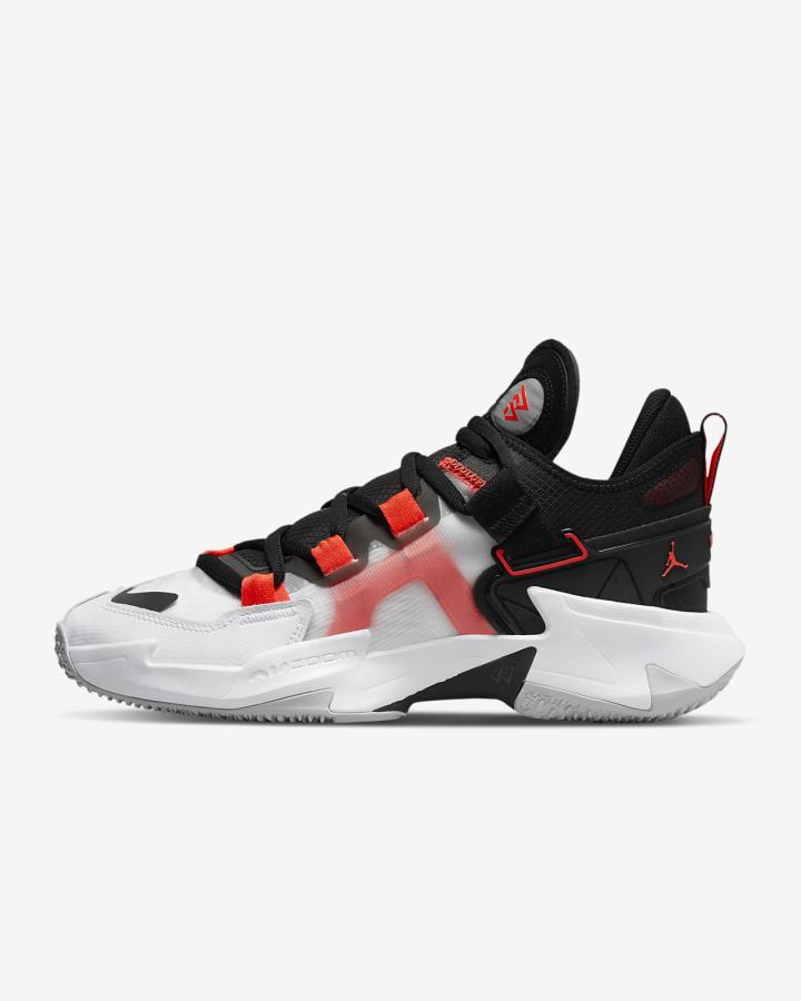 Zapatillas Baloncesto Nike Jordan Why Not .5? Hombre Blancas Negras Gris Rojas Claro | MJLPU-3810