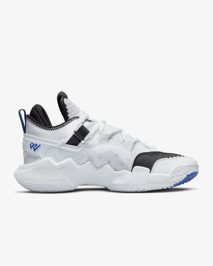 Zapatillas Baloncesto Nike Jordan Why Not .5? Hombre Blancas Negras Azules | VYXPS-4501