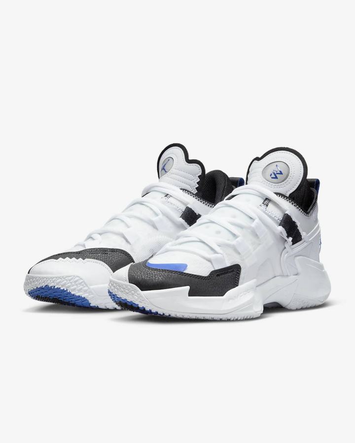 Zapatillas Baloncesto Nike Jordan Why Not .5? Hombre Blancas Negras Azules | VYXPS-4501