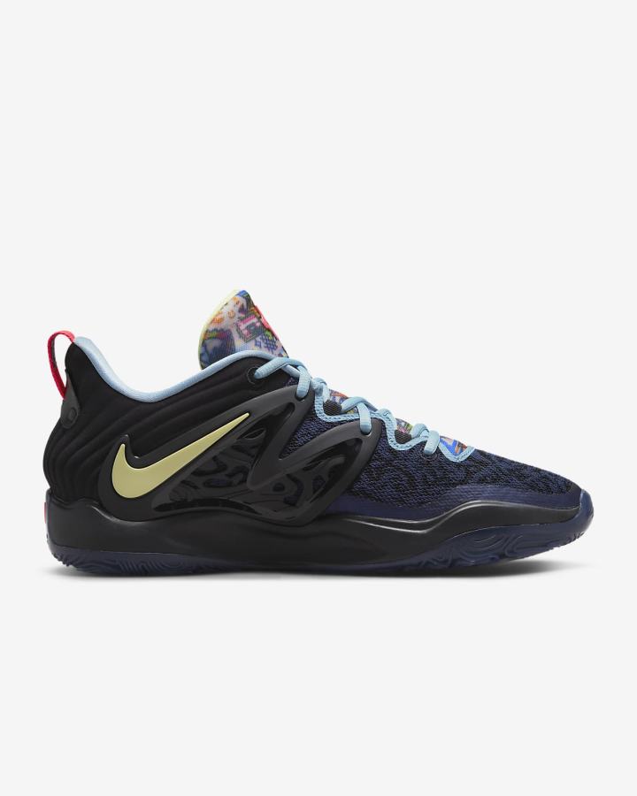 Zapatillas Baloncesto Nike KD15 Hombre Negras Azules | EWFLO-1624
