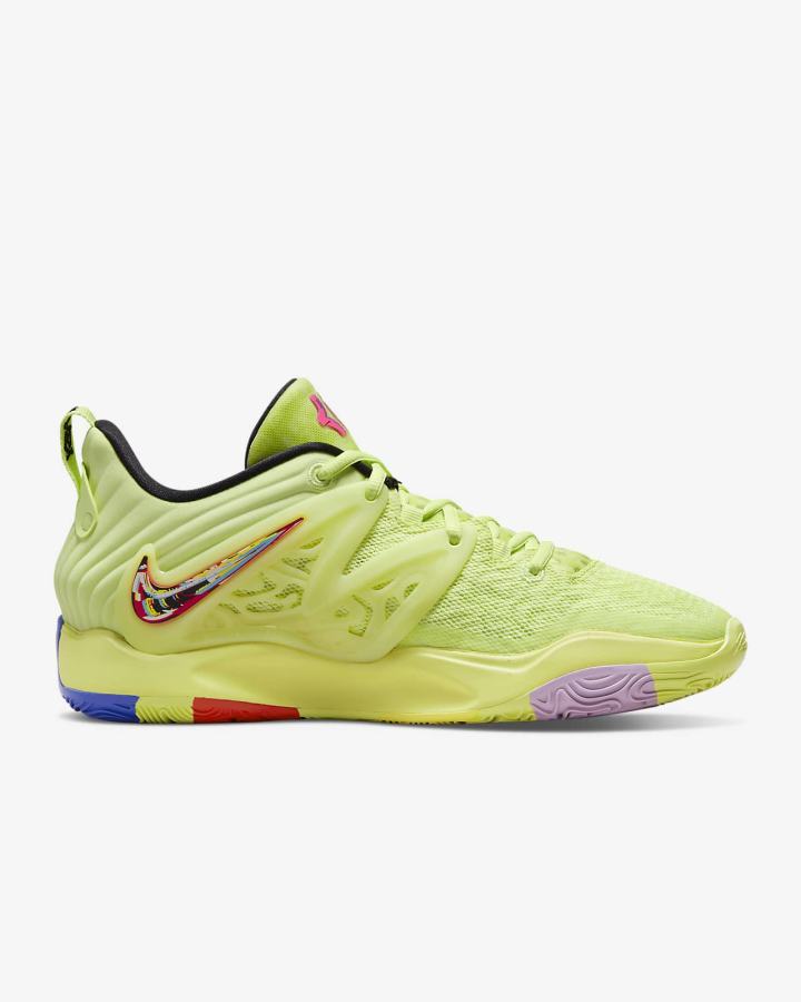 Zapatillas Baloncesto Nike KD15 Mujer Limón Claro Negras Fucsia Rojas | EVDOP-4761