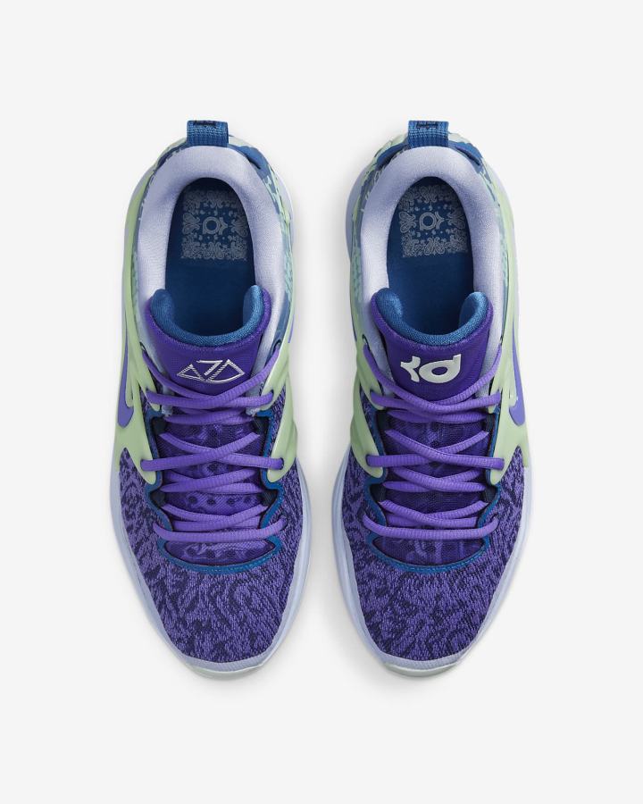 Zapatillas Baloncesto Nike KD15 Mujer Moradas Azul Marino Azules Oscuro | DMCJU-4830
