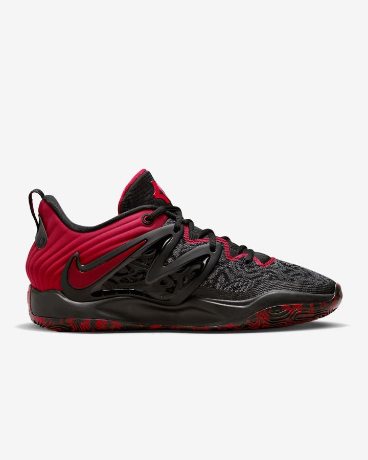 Zapatillas Baloncesto Nike KD15 Mujer Negras Rojas Claro | VMFSH-6271