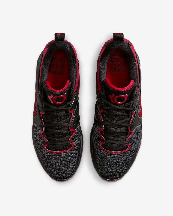 Zapatillas Baloncesto Nike KD15 Mujer Negras Rojas Claro | VMFSH-6271