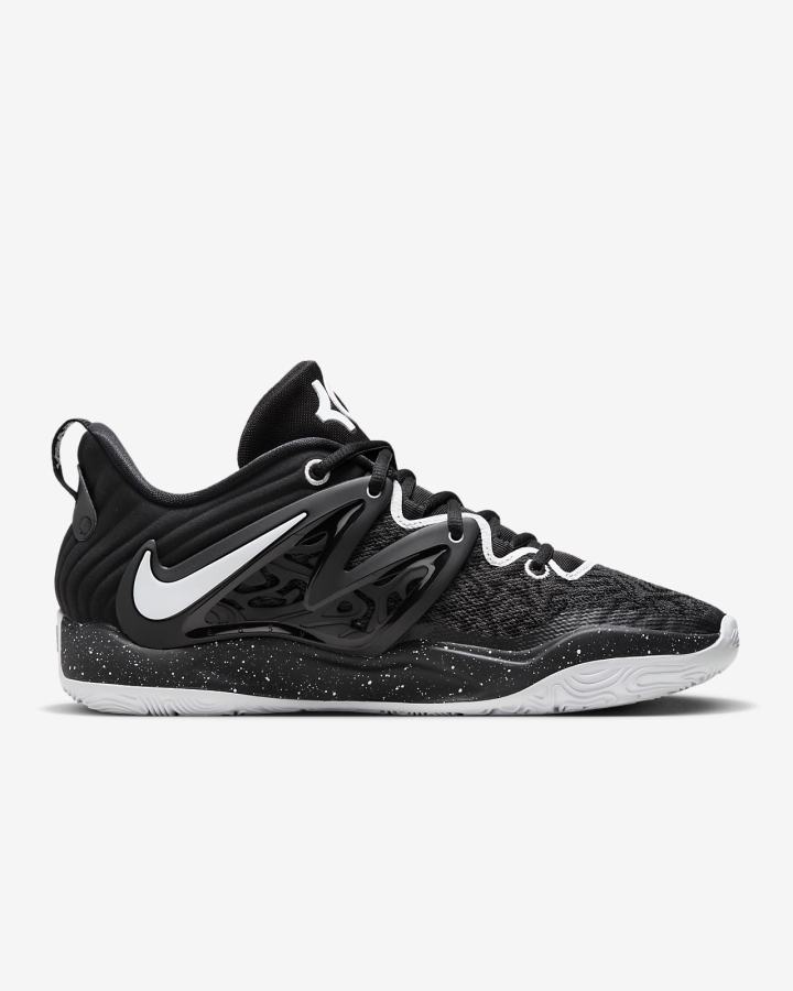 Zapatillas Baloncesto Nike KD15 (Team) Hombre Negras Blancas | CGYKS-1820