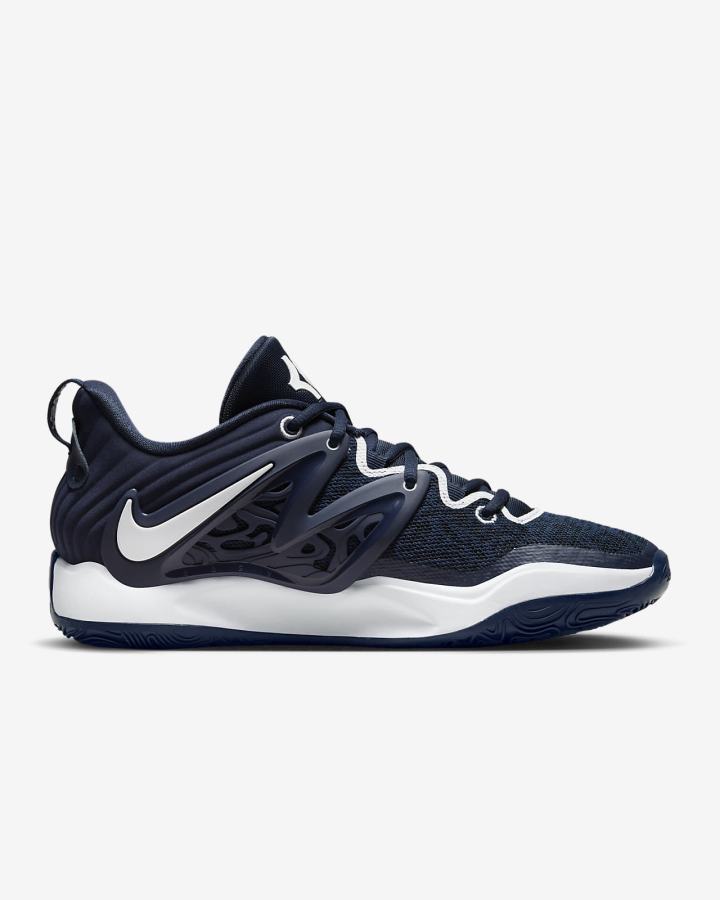 Zapatillas Baloncesto Nike KD15 (Team) Hombre Azul Marino Blancas | XJQUO-6574