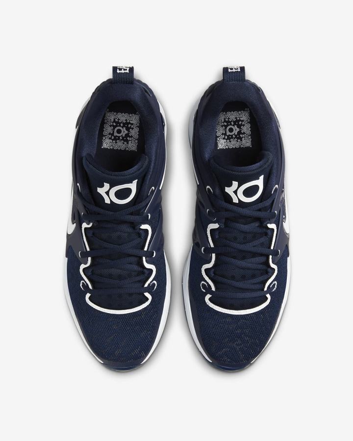 Zapatillas Baloncesto Nike KD15 (Team) Hombre Azul Marino Blancas | XJQUO-6574