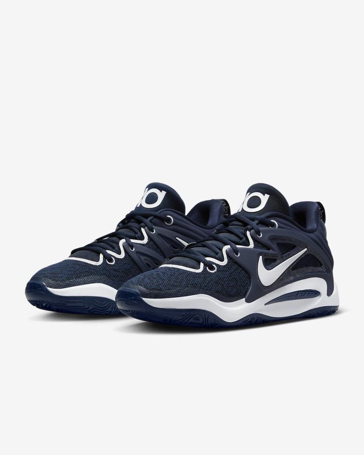Zapatillas Baloncesto Nike KD15 (Team) Hombre Azul Marino Blancas | XJQUO-6574