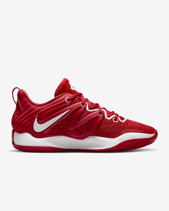 Zapatillas Baloncesto Nike KD15 (Team) Mujer Rojas Blancas | UTZBK-5610