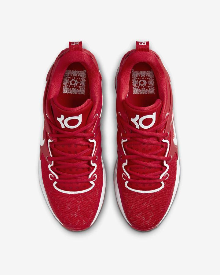 Zapatillas Baloncesto Nike KD15 (Team) Mujer Rojas Blancas | UTZBK-5610