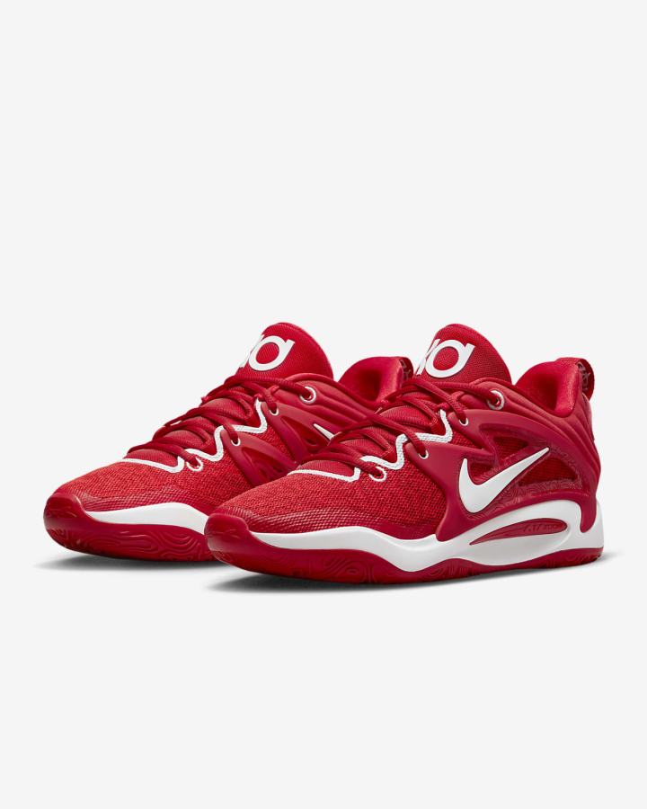Zapatillas Baloncesto Nike KD15 (Team) Mujer Rojas Blancas | UTZBK-5610