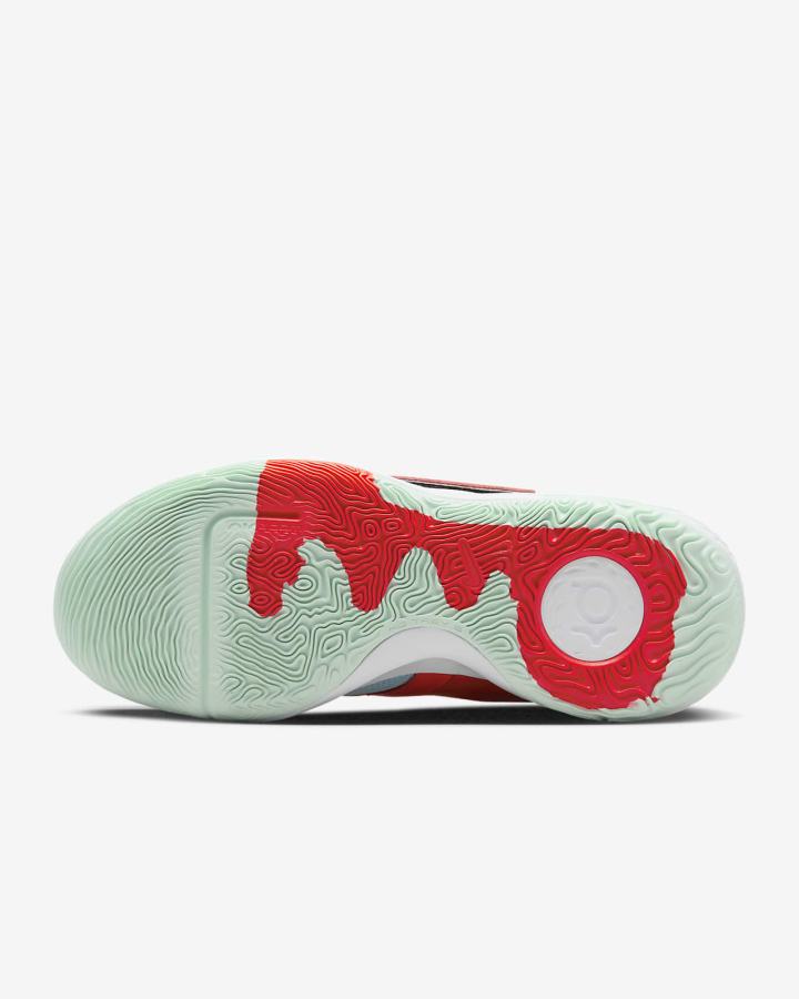 Zapatillas Baloncesto Nike KD Trey 5 X Hombre Azules Rojas Claro Verde Menta | QVALU-6091