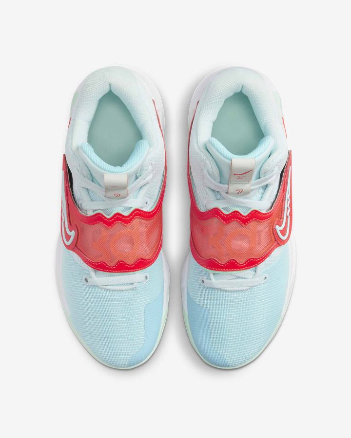 Zapatillas Baloncesto Nike KD Trey 5 X Hombre Azules Rojas Claro Verde Menta | QVALU-6091