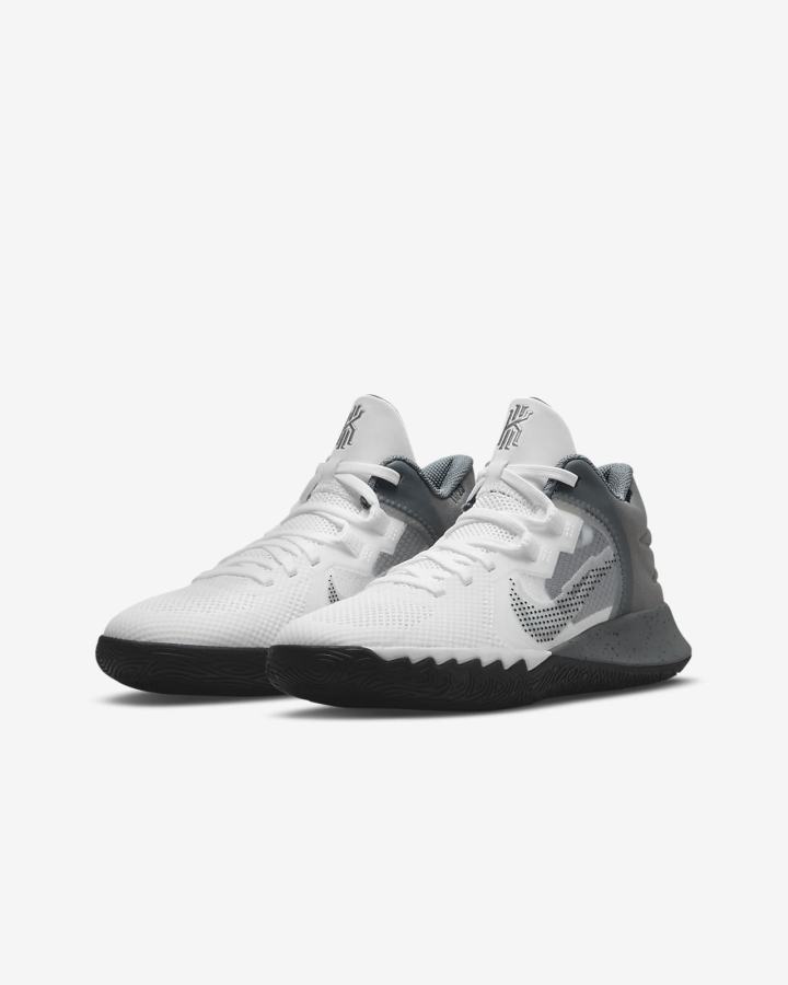 Zapatillas Baloncesto Nike Kyrie Flytrap 5 Kids Niña Blancas Gris Negras | BCZFT-0256