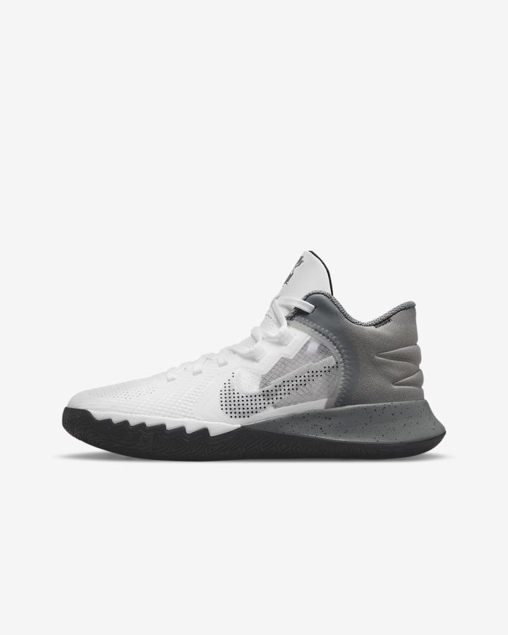 Zapatillas Baloncesto Nike Kyrie Flytrap 5 Kids Niña Blancas Gris Negras | BCZFT-0256