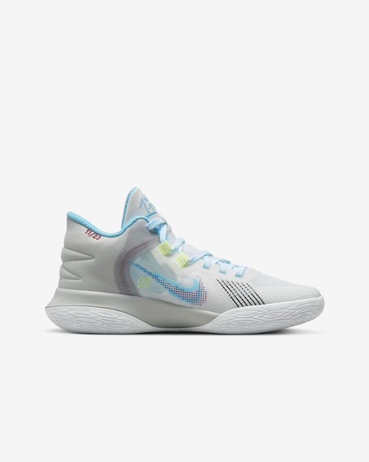 Zapatillas Baloncesto Nike Kyrie Flytrap 5 Kids Niña Blancas Gris Azules | TIPUM-0976