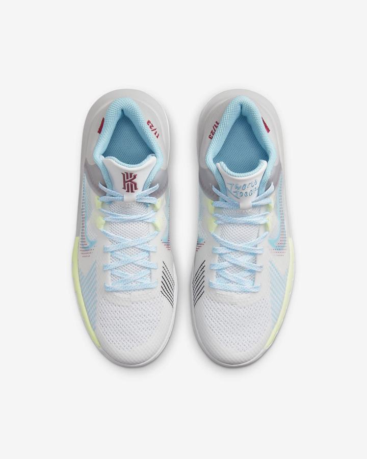 Zapatillas Baloncesto Nike Kyrie Flytrap 5 Kids Niña Blancas Gris Azules | TIPUM-0976