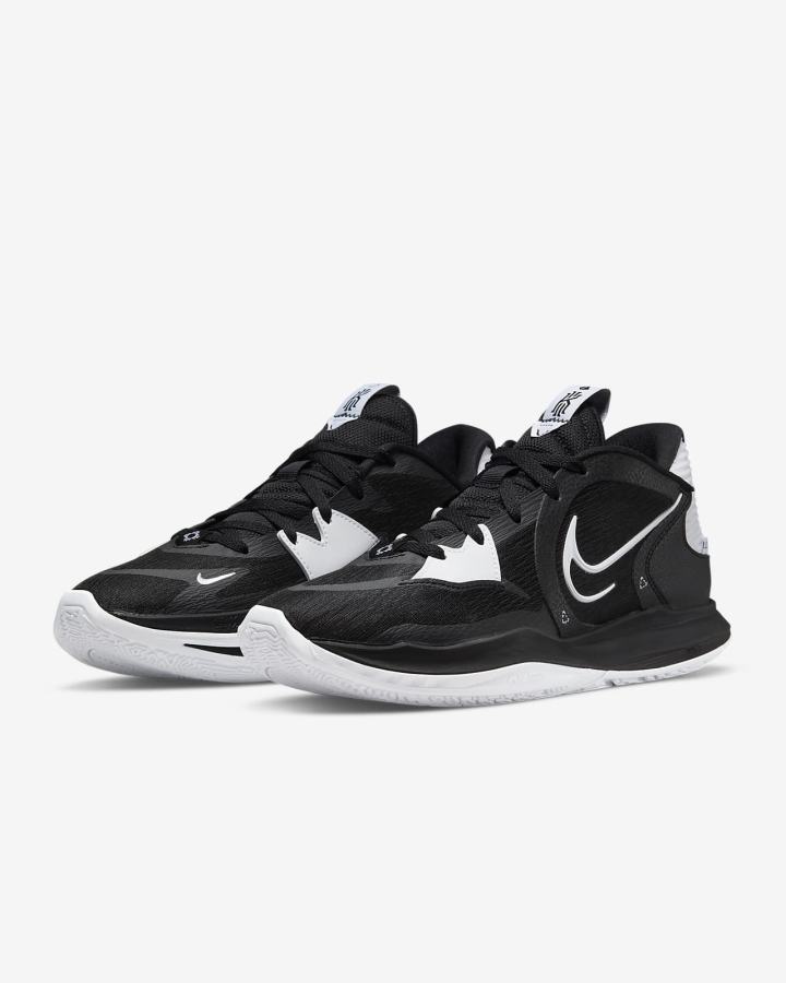 Zapatillas Baloncesto Nike Kyrie Low 5 (Team) Hombre Negras Blancas | JEOAY-9215