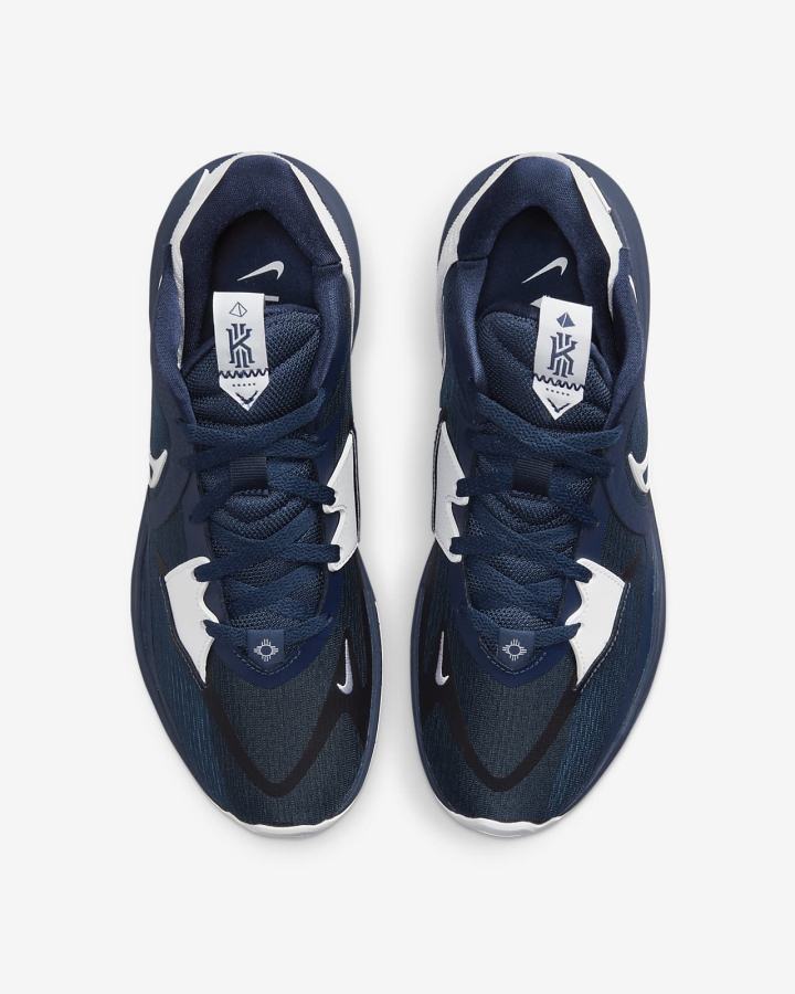 Zapatillas Baloncesto Nike Kyrie Low 5 (Team) Mujer Azul Marino Blancas | TJSDZ-9756